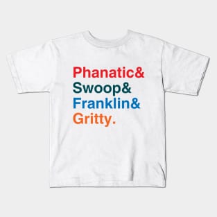 Philly Mascots List (variant) Kids T-Shirt